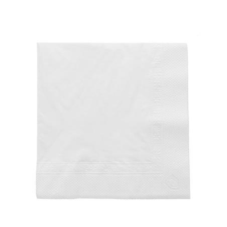 Servilletas dos capas 25x25cm color blanco 4800uds