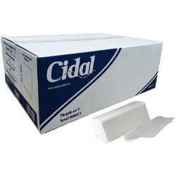 Toalla Interdoblada en V Z5022 Cidal – 100% Celulosa Virgen, 2 Capas, Laminada 4000 uds