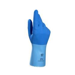 Guantes látex Mapa Jersette 301 azul resistentes talla M