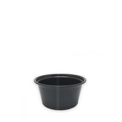 Salsero PP negro 60ml 2oz 2500uds