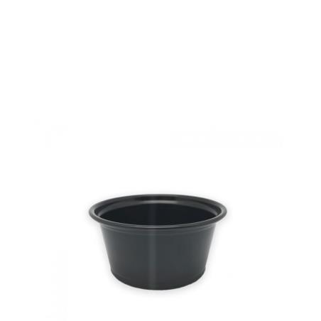 Salsero PP negro 60ml 2oz 2500uds