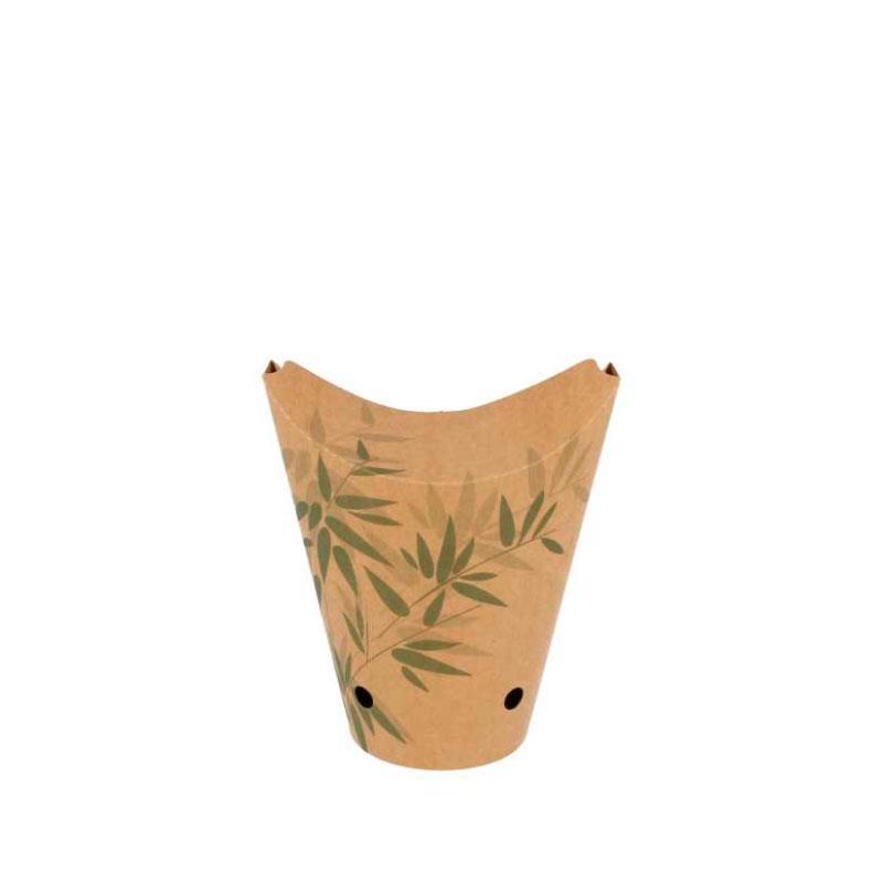 Vaso cartón para fritos Feel green 480mll 16oz  1000uds