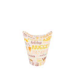 Vaso cartón para fritos Feel green 480mll 16oz  1000uds
