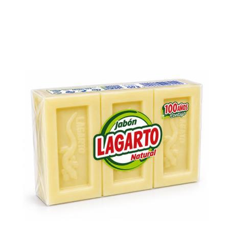 Pack Jabón Lagarto Natural 3 x 150 g quitamanchas biodegradable para ropa y tejidos delicados