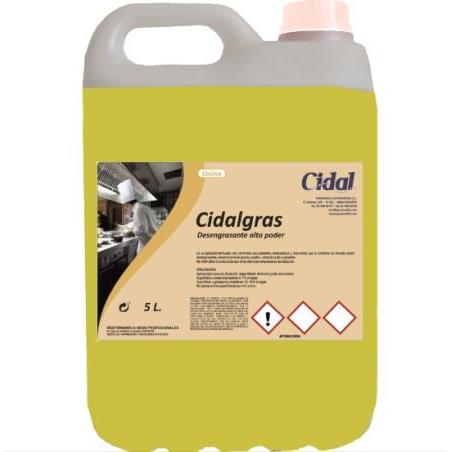 Desengrasante Líquido Cidal 5L | Limpieza Profunda y Eficaz