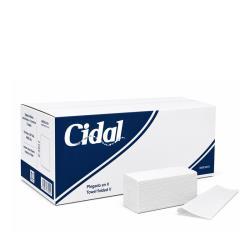 Toalla Interdoblada en V Z5022 Cidal – 100% Celulosa Virgen, 2 Capas, Laminada 4000 uds