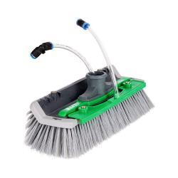 Cepillo Acodado UNGER nLite® de 28 cm sin puntas abiertas para limpieza profesional de cristales