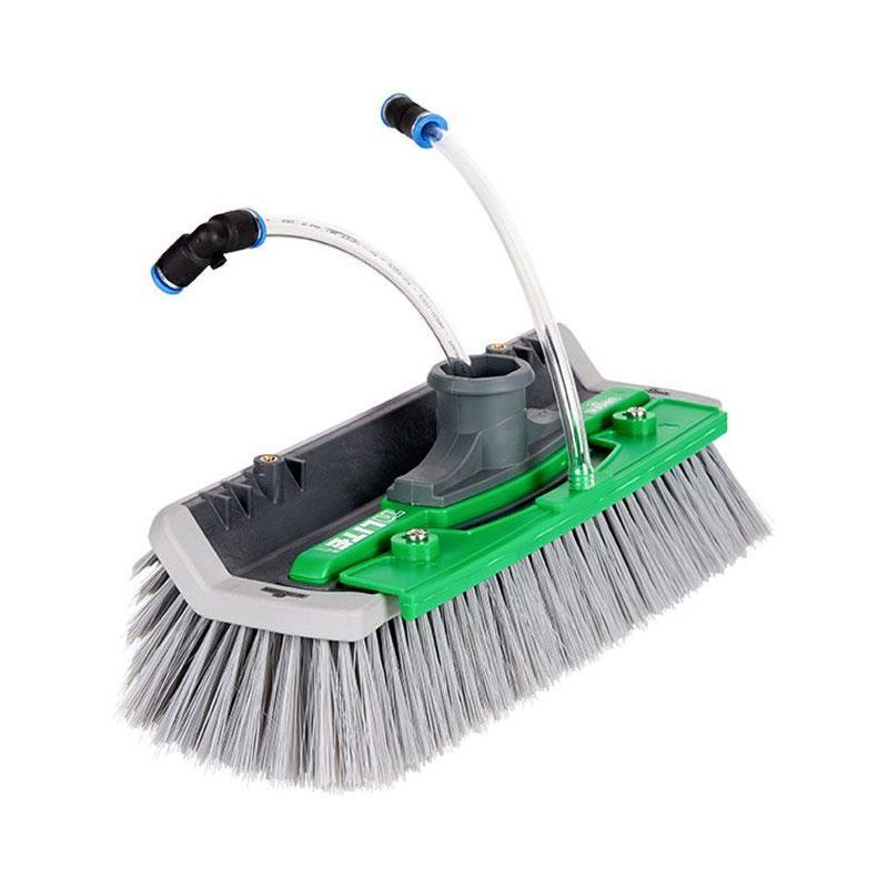 Cepillo Acodado UNGER nLite® de 28 cm sin puntas abiertas para limpieza profesional de cristales