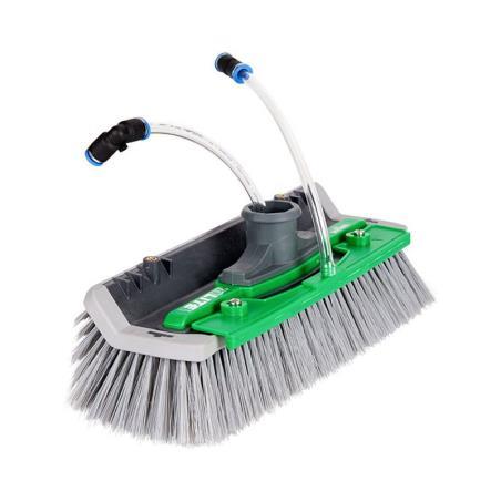 Cepillo Acodado UNGER nLite® de 28 cm sin puntas abiertas para limpieza profesional de cristales