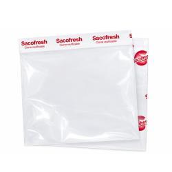 Bolsa Sacofresh roja 25x30 cm con cierre adhesivo – 100 unidades.