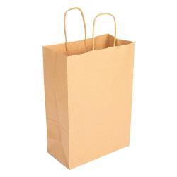 olsa SOS kraft natural con asas 20+10x29 cm – 250 unidades.